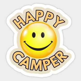 Camping t-shirt designs Sticker